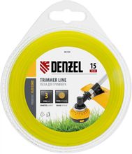 Изображение товара Леска для садовых триммеров DENZEL 96109,  3мм, 15м