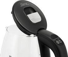 Чайник электрический RED SOLUTION RK-G210S, черный и прозрачный