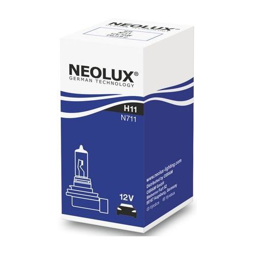Лампа автомобильная галогенная NEOLUX N711, H11, 12В, 3500К, 1шт