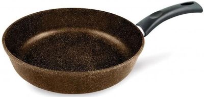 Сковорода Нева металл посуда Балтик 17122, 22см, без крышки,  коричневый