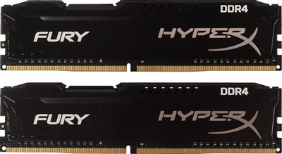 Оперативная память Kingston HyperX Fury Black HX421C14FBK2/8 DDR4 -  2x 4ГБ 2133МГц, DIMM,  Ret