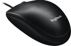 Мышь проводная Logitech M100r, USB, черный