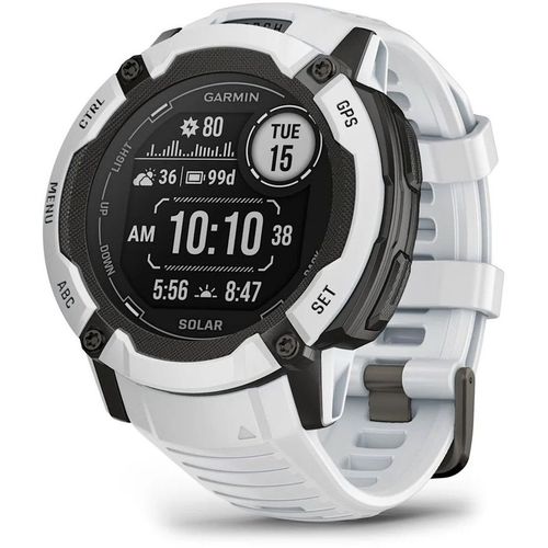 Смарт-часы Garmin Instinct 2X Solar, 50мм, 1", белый/белый/черный