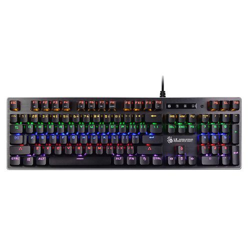Клавиатура A4TECH Bloody B760, проводная, USB, механическая, серый [b760 grey (black switch)]
