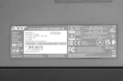 31.5" Монитор Acer CBA322QUsmiiprzx, 2560x1440, IPS, 75Гц, 2хHDMI, 1хDP ...