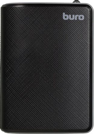Внешний аккумулятор (Power Bank) Buro RQ-5200,  5200мAч,  черный