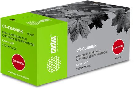Картридж Cactus CS-C040HBK, 040 H BK, черный / CS-C040HBK
