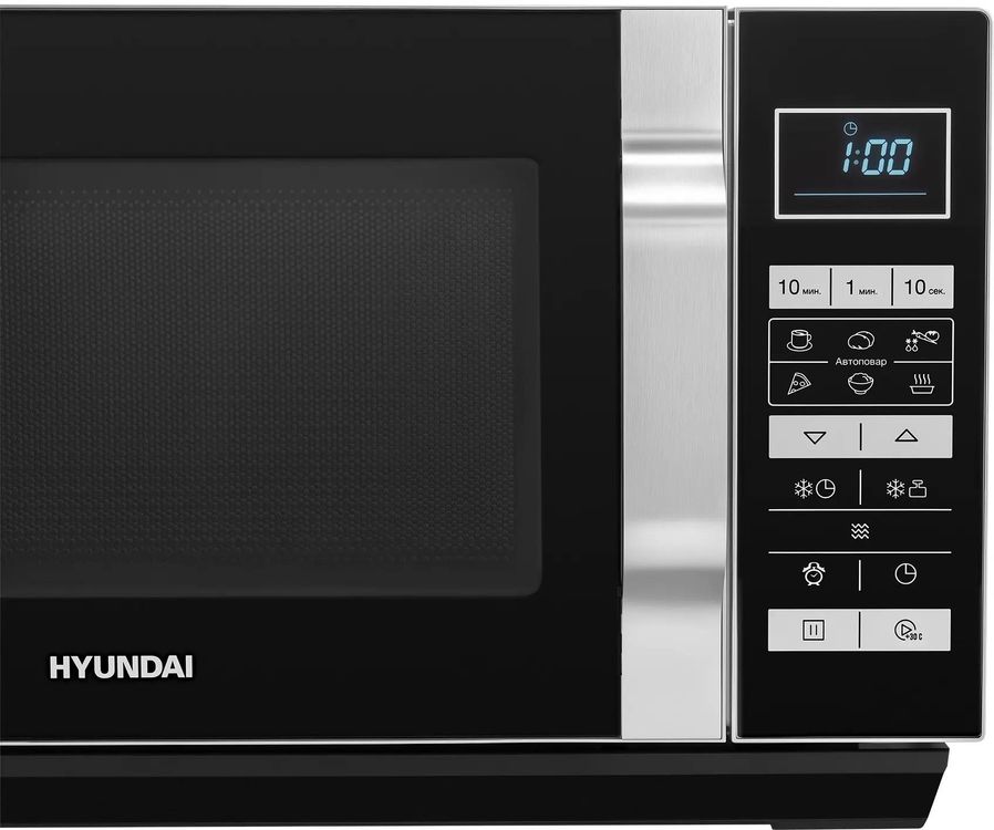 Микроволновая печь Hyundai HYM-D3044 черный/серебристый, 23 л, 900 Вт, переключатели - электронное, фото9