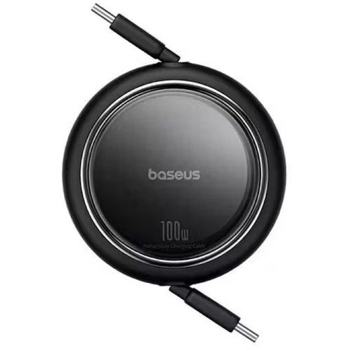 Кабель BASEUS P10364500111-00, USB Type-C (m) - USB Type-C (m), 1м, плоский, черный