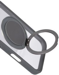 Чехол (клип-кейс) ZIBELINO Ring Stand 360, для Apple iPhone 16, серый