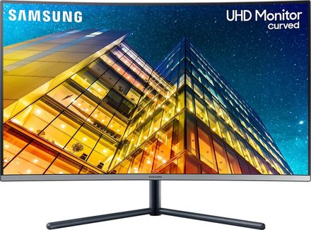 31.5" Монитор Samsung U32R590CWI,  3840x2160,  VA,  1хHDMI,  1хDP,  изогнутый, черный [lu32r590cwixci]