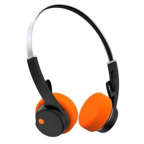 Наушники DEFUNC Mondo M1201-B, Bluetooth, накладные, черный/оранжевый