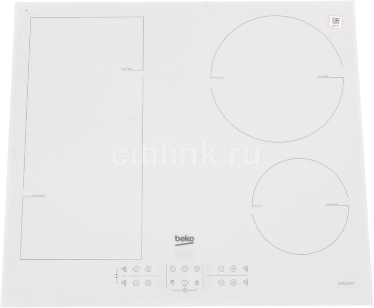 Индукционная варочная панель Beko HII64200FMTW,  независимая,  белый