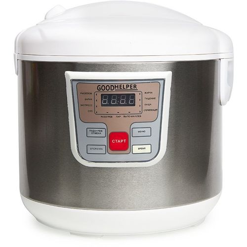 Мультиварка GOODHELPER MC-5111, 950Вт, стальной/белый [gh-mc5111]