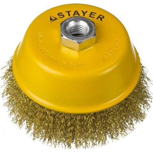 Щетка дисковая Stayer 35125-125, 125мм, 14мм, по металлу