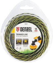 Изображение товара Леска для садовых триммеров DENZEL SkyCutter 2.4мм 15м
