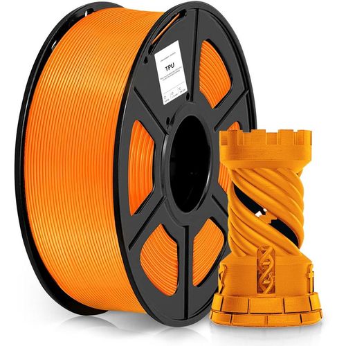 Пластик Cactus CS-3D-TPU-0.8KG-ORANGE TPU/ 1.75мм/ 0.8кг/ 336м/ оранжевый
