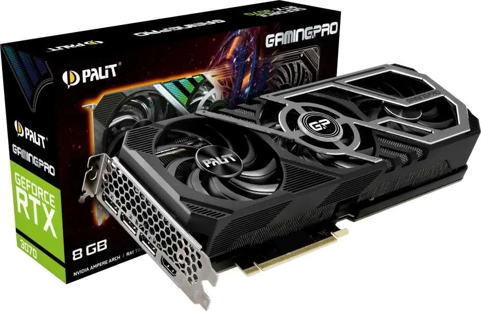Видеокарта PA-RTX3070 GAMINGPRO 8G V1 LHR 8ГБ GamingPro, GDDR6