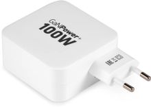 Изображение товара Сетевое зарядное устройство Digma DPW10B,  USB-A,  2xUSB-C, 100Вт, 5A, белый [dpw1b0g012wh]