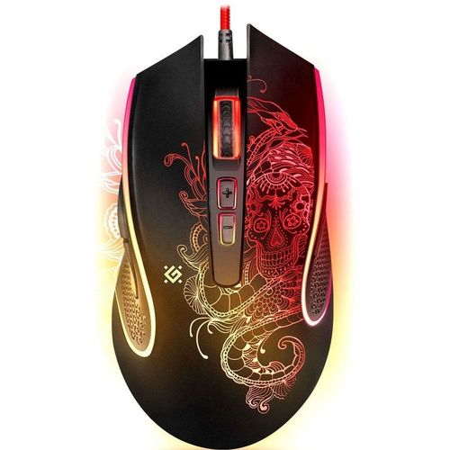 Мышь проводная Defender Venom GM-640L, игровая, оптическая, USB, 7200dpi, черный [52640]