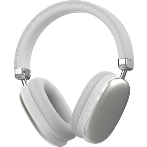 Наушники PERO PWH-BH05S, Bluetooth, накладные, серебристый
