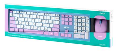 Комплект (клавиатура+мышь) Acer OCC200, USB, беспроводной
