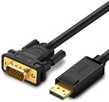 Изображение товара Кабель UGREEN DP105 DisplayPort - VGA 1.5м черный аудио-видео
