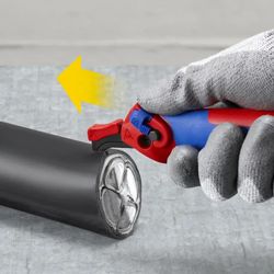Нож KNIPEX KN-1650145SB, 18мм, 1шт, красный