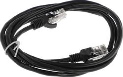 Патч-корд CABLEXPERT PP12-1.5M/BK литой (molded), UTP, кат.5E, 1.5м, черный