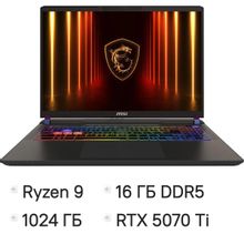 Изображение товара Игровой ноутбук MSI Vector A16 HX A8WHG-033XRU 16" IPS AMD Ryzen RTX 5070 Ti
