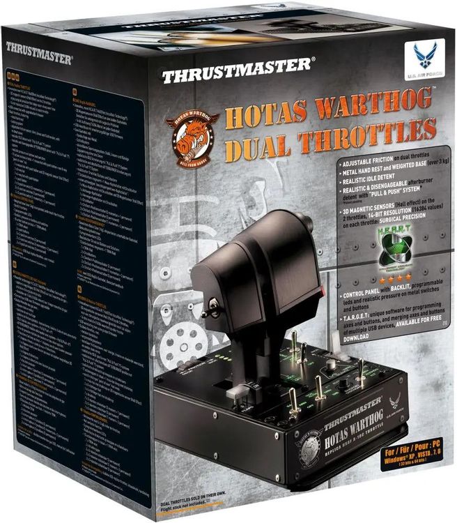 Джойстик проводной Thrustmaster Warthog Dual Throttle черный