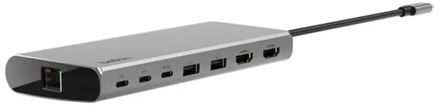 Стыковочная станция Belkin INC015BTSGY-CZ,  USB Type-C,  1хHDMI,  1хRJ-45,  2хUSB Type-C,  2хUSB 3.1,  серый