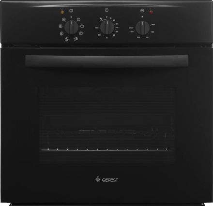 Духовой шкаф электрический GEFEST ЭДВ ДА 602-01 А, 55л, дверца с 2 стеклами, черный
