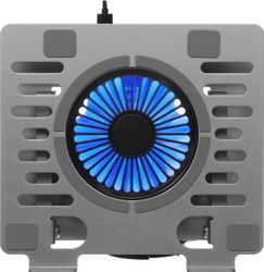 Подставка для ноутбука Digma D-NCP170-1xRGB110, 17", 240х230х50 мм, 2хUSB, вентиляторы 1 х 110 мм, 790г, серый