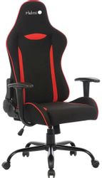 Изображение товара Кресло игровое HELMI Winner, ткань, до 120кг, топ-ган, фиксированные подлокотники,  черный/красный