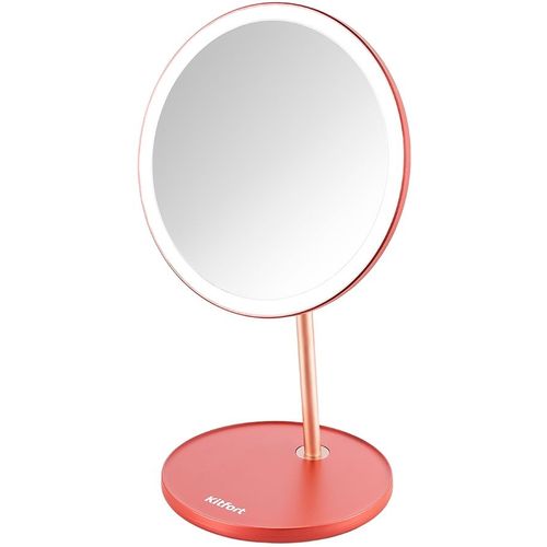 Зеркало Косметическое зеркало KitFort КТ-4123, круглое, 18см, с подсветкой, бронзовый