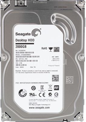 Характеристики Жесткий диск Seagate Desktop ST2000DM001, 2ТБ, HDD, SATA ...