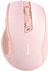 Мышь беспроводная UGREEN MU006, USB, розовый