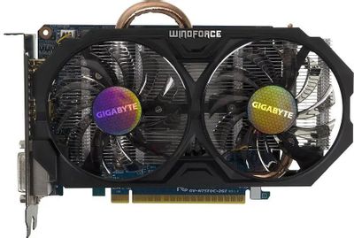 Видеокарта GIGABYTE NVIDIA  GeForce GTX 750Ti GV-N75TOC-2GI 2ГБ GDDR5, OC,  Ret