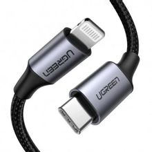 Изображение товара Универсальный кабель UGREEN Lightning мужской - USB Type-C мужской 1.5м черный