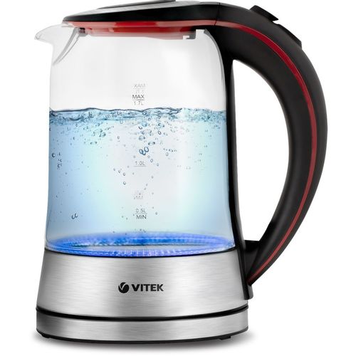 Чайник электрический Vitek VT-7009, 1.7л, стекло