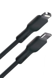 Изображение товара Кабель BORASCO Lightning to USB Type-C 1м черный для Apple