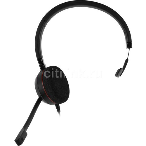 Гарнитура Jabra Evolve 20 MS Mono, для контактных центров, накладные, проводные, моно, черный [4993-823-109]