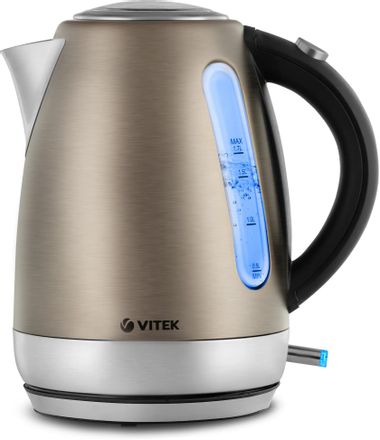 Чайник электрический Vitek VT-7025, 1.7л, металл/пластик