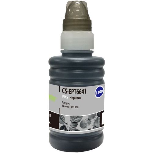 Чернила Cactus CS-EPT6641 T664, для Epson, 100мл, черный