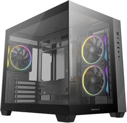 Изображение товара Корпус mATX DeepCool CG330 3F, Mini-Tower, без БП,  черный [r-cg330-bkngm3-g]