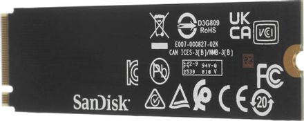 2ТБ SSD накопитель WD Black SN7100 M.2 2280, PCIe 4.0 x4, NVMe, M