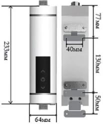 Водонагреватель PRIMOCLIMA IQ, проточный, 5.5кВт, черный