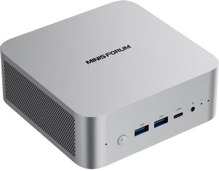 Мини ПК MINISFORUM Mini X1-255 AMD Ryzen 7 H 255,  DDR5 16ГБ, 512ГБ SSD, AMD Radeon 780M,  Windows 11 Pro,  белый [x1-255/16gb+512gb]