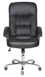 Кресло руководителя Бюрократ T-9908AXSN-AB, кожа, до 120кг, черный